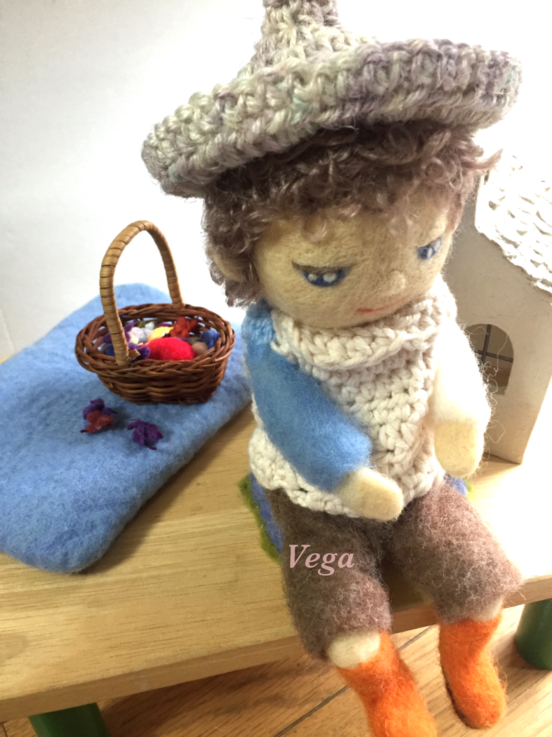 可動式のお人形さん 初めての経験は とても楽しく 羊毛フェルトマスコット工房 ベガのひつじ