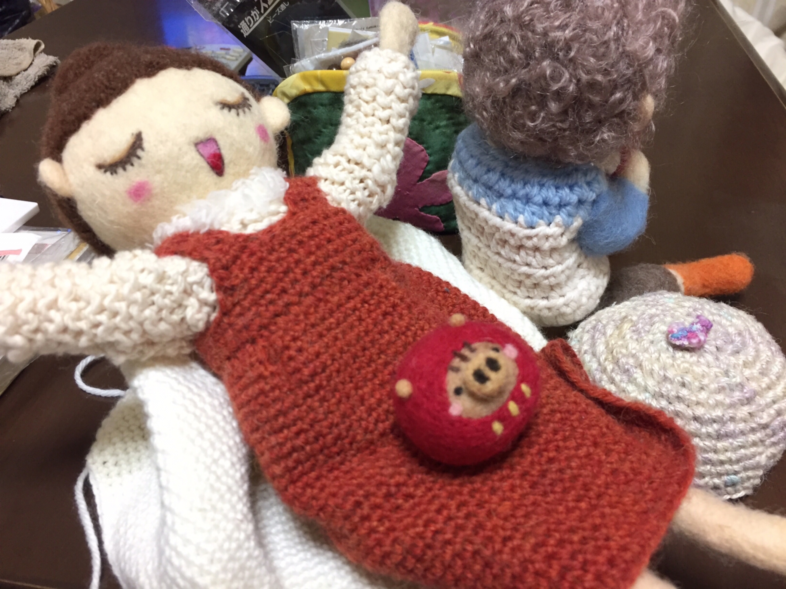 可動式のお人形さん 初めての経験は とても楽しく 羊毛フェルトマスコット工房 ベガのひつじ