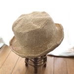 笹和紙の夏帽子が完成しました。軽く、折りたたみも出来るので、便利です。